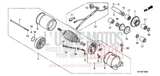 DEMARREUR NX125K de 1989